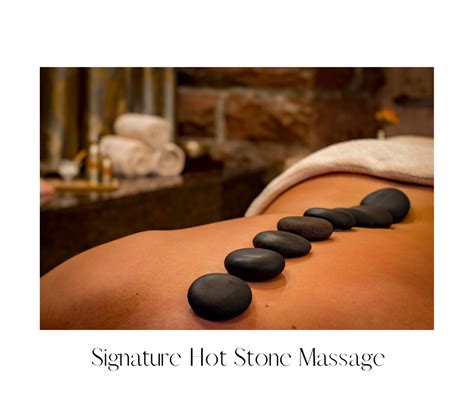 signature hot stone massage 1 hour the spa at fort smith