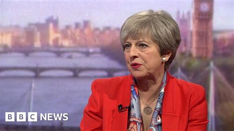 General Election 2017 Theresa May Denies Robotic Message Bbc News