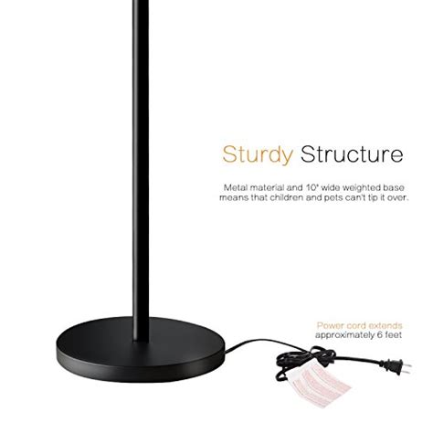 This simple mother/daughter floor lamp with reading light features a painted finish and plastic white shades. Floor Lamps, SUNLLIPE LED Torchiere Floor Lamp 24W, Dimmable Modern Tall Standing Pole Uplight ...