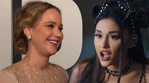 Jennifer Lawrence On Being Starstruck By Ariana Grande Exclusive Youtube