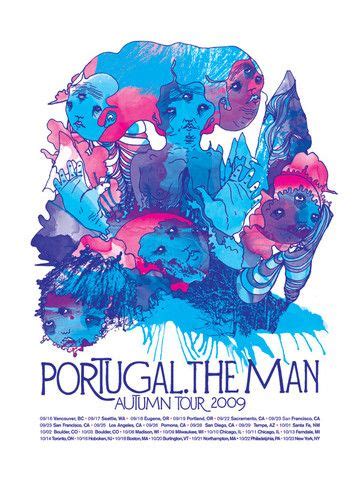 The series of works include images of brad pitt, mila kunis and a dolce and gabbana ad all scrawled with patterns. Portugal. The Man Tour 2009 | Portugal the man, Band posters, Cool album covers