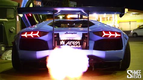 Best Of Lamborghini Aventador Flames Youtube