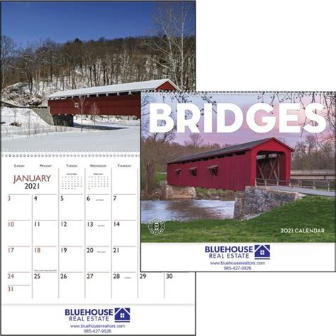 Covered Bridges Wall Calendar Foremost Promotions