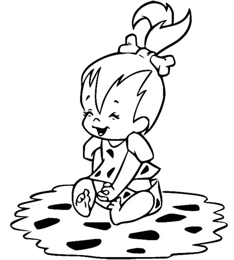 Bamm Bamm And Pebbles Coloring Pages Flintstones Coloring Pages