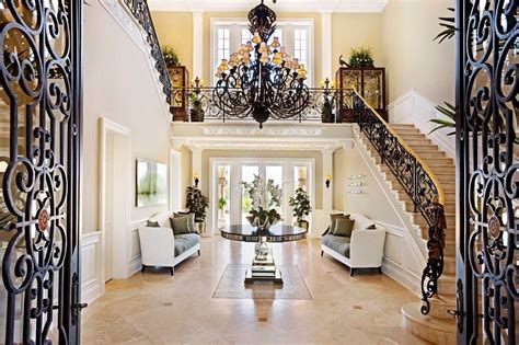 Entry Luxury 21000 Square Foot Spanish Mediterranean Mansion Located