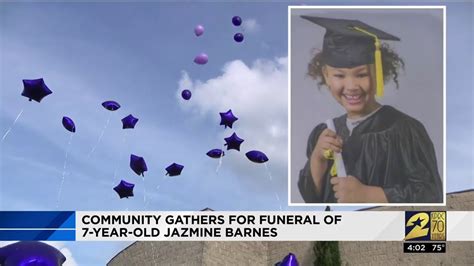 Community Gathers For Funeral Of 7 Year Old Jazmine Barnes Youtube