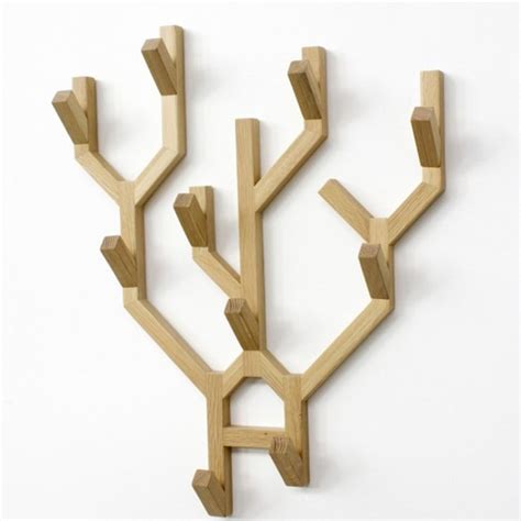 Comingb Wall Mounted Oak Tree Coat Hanger From Black By Design