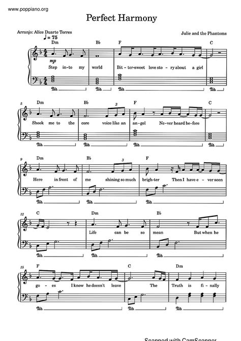 Julie And The Phantoms-Perfect Harmony Sheet Music pdf, - Free Score