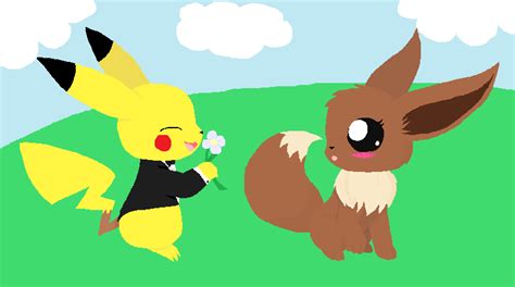Pikachu And Eevee By Pechascarfrider On Deviantart