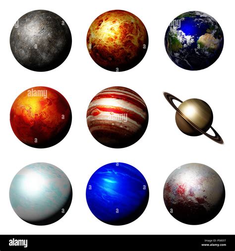 Solar System Planets Cutouts