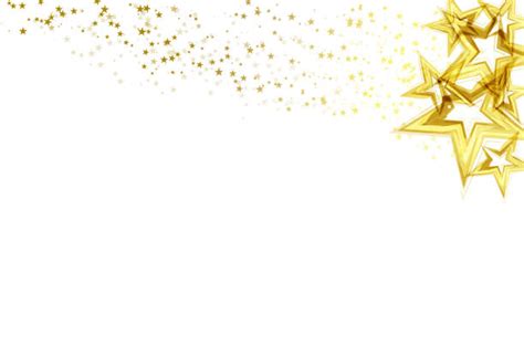 5700 Gold Star Confetti Border Stock Illustrations Royalty Free