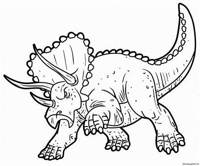Coloring Dinosaur Dinosaurs Pages Fun Triceratops Activity