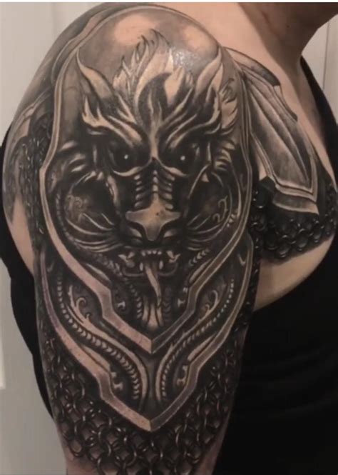 Shoulder Dragon Armor Tattoo Check Out Our Dragon Armor Selection For