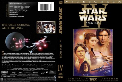 Star Wars A New Hope Movie Dvd Custom Covers 211sw Anh Cstm