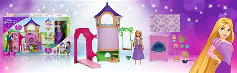 Mattel Disney Princess Rapunzel Tower Doll House Playset With Rapunzel Fashion Doll