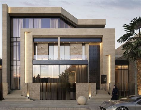 Kaifan Residence On Behance Facade House House Arch Design House