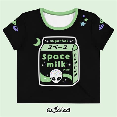 Space Milk Crop Tops Pastel Goth Clothing Space Grunge Plus Sizes Etsy