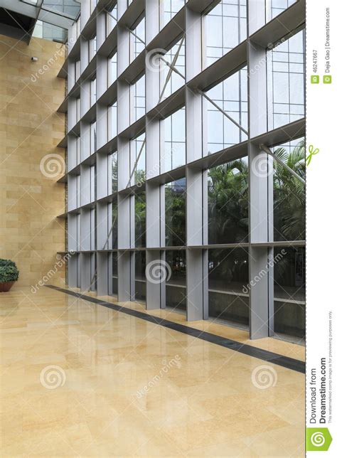 Glass Wall Modern Building Stock Image Image Of Marble 46247667