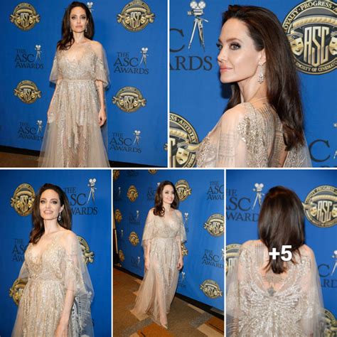 Radiant Angelina Jolie Shines At The 2018 Asc Awards In Los Angeles