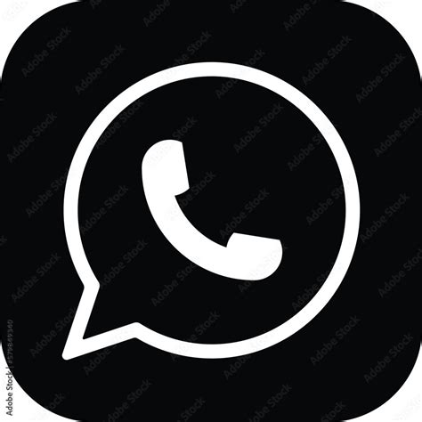 Whatsapp Logo Messenger Icon Realistic Social Media Logotype Whats