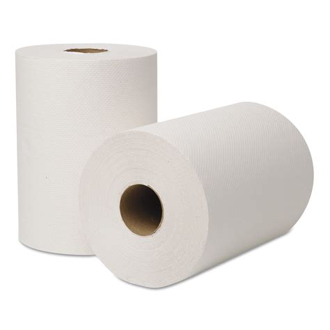 Wausau Paper Ecosoft Universal White Roll Towels 12 Rolls