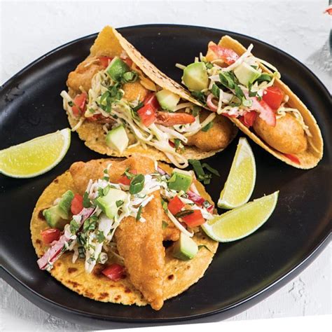 These tacos are amazing, and can be switched for any fish or seafood! Fried fish tacos, Fish tacos, Fried fish