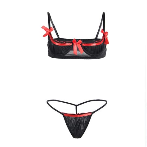 R80125 Sexy Cloth Solid Womens Lingerie And Exotic Open Cup Bra Sexy Hot Open Bra Set With Brag
