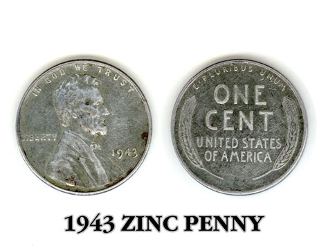 1943 Zinc Penny Free Stock Photo Public Domain Pictures
