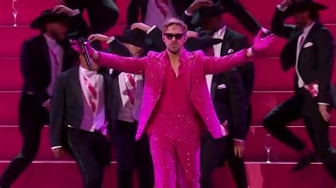 Ryan Gosling Performs Im Just Ken With Help Of Slash At Oscars