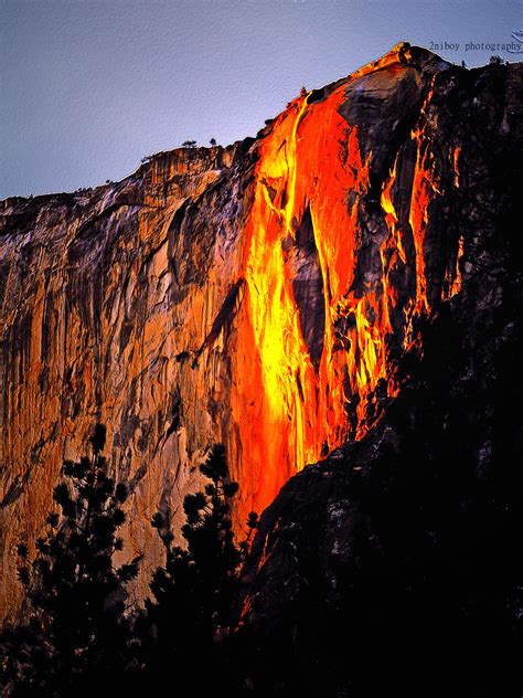 Fire Falls Yosemite National Park California A Photo On Flickriver