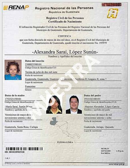 Cómo saber mi certificado de inscripción de nacimiento en Guatemala