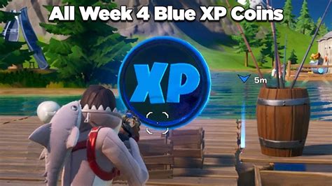 Here's a look at all the fortnite chapter 2 season 4 xp coin locations on the map for each week. All Blue XP Coins Location Guide (Week 4) - Fortnite ...