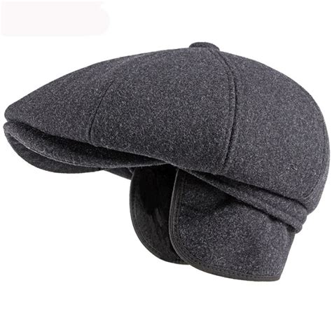 Ht2946 Beret Wool Hat Men Octagonal Newsboy Cap Beret Hat Vintage Ivy