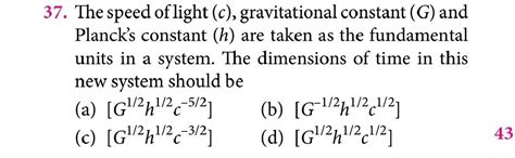 37 The Speed Of Light C Gravitational Constant Physics