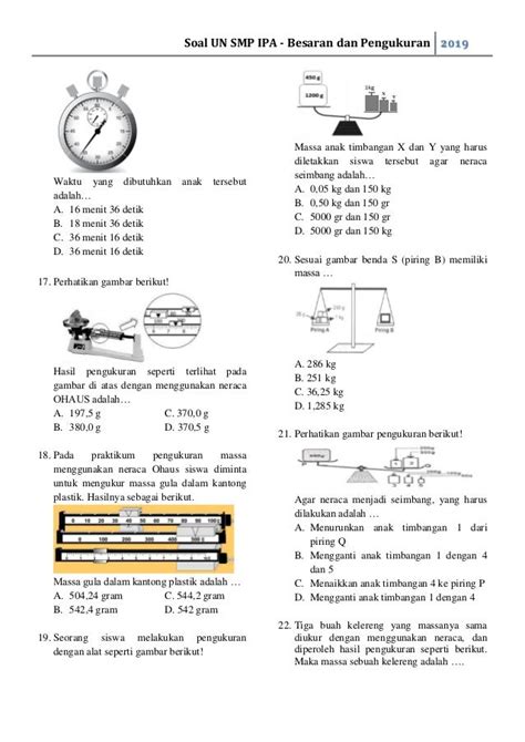 Contoh Soal Dan Jawaban Pengukuran Fisika Kelas 10 Ruang Belajar Riset