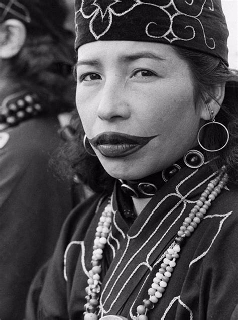 Nag On The Lake Ainu Women From Japan With Traditional Tattooed Lips