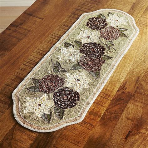 Pier 1 Imports Neutral Floral Beaded Table Runner Shopstyle Home