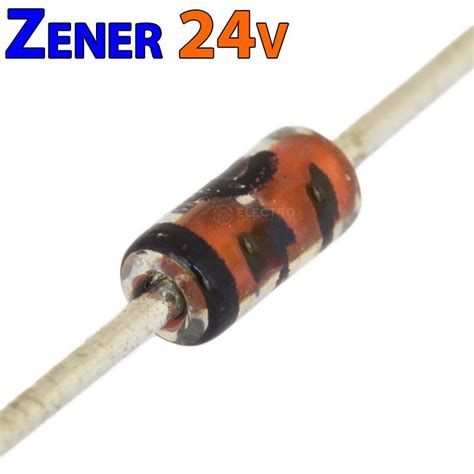 Diodo Zener 24v 500mw ±5 D0 35