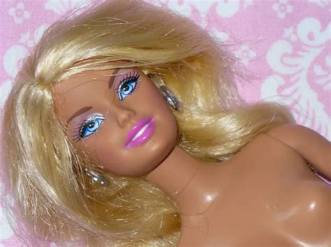 Mattel Barbie Fashionistas Glamour Face Blonde Hair Nude Naked For Ooak