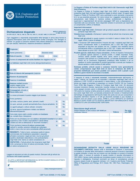 Cbp Form 6059b Fill Out Sign Online And Download Fillable Pdf