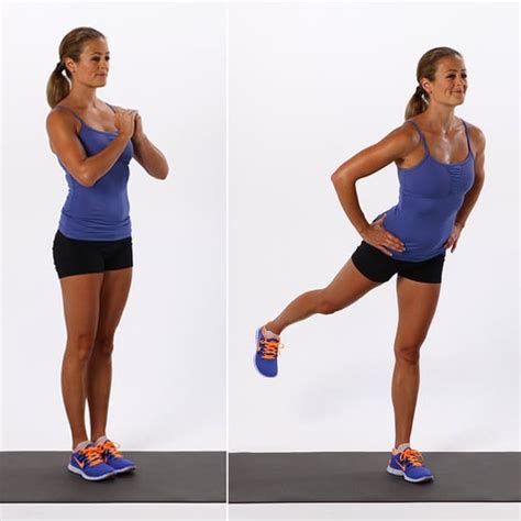 standing booty kicks the moves you should be doing for a perkier butt popsugar fitness