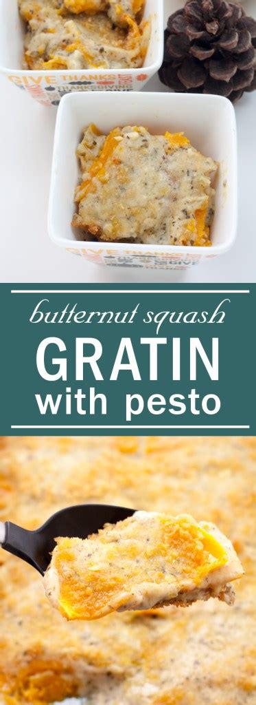 Butternut Squash Gratin With Pesto Chick And Her Cheese