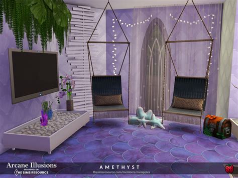 Arcane Illusions Amethyst Bedroom By Melapples At Tsr Sims 4 Updates