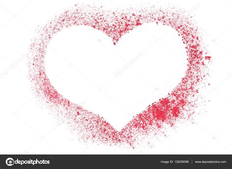 Rehe anleitung zur fenstergestaltung mit sprühfarbe. Rotes Herz Schablone — Stockfoto © Zoooom #138256098