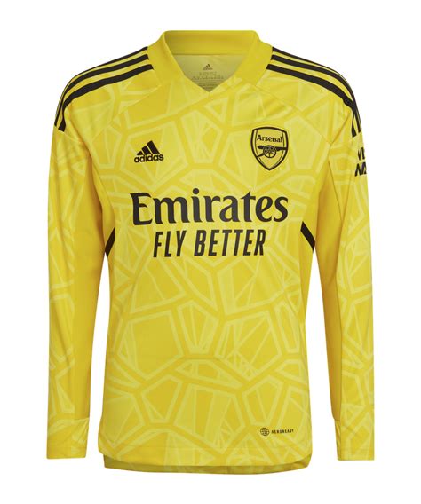 Adidas Fc Arsenal Gk Shirt Home 20222023 Kids Giallo