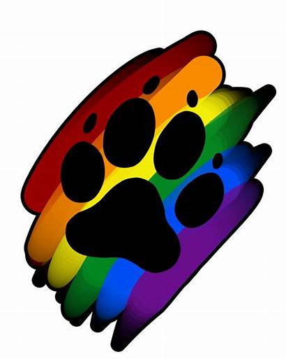 Paw Rainbow Clipart Artworktee Pawprint Marker Transparent