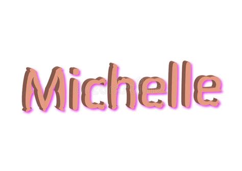 illustration name michelle isolated in a white background stock illustration illustration of