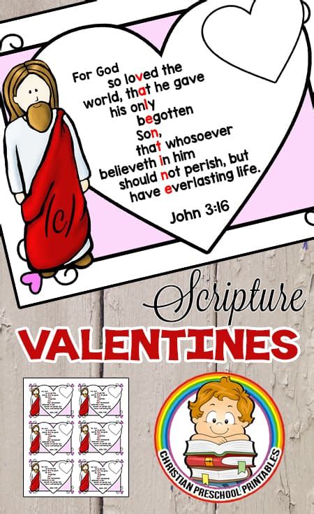 All contents are released under creative commons cc0. John 3:16 Valentine Printables