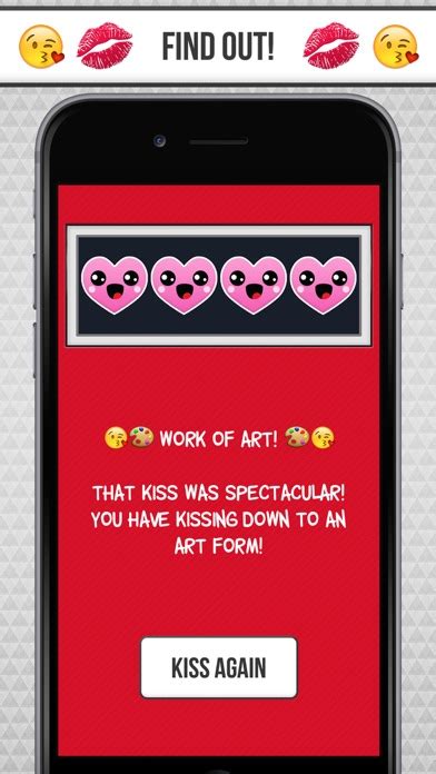 Kiss Analyzer A Fun Kissing Test Game Iphone App
