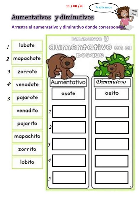 The Spanish Language Worksheet With Animals And Plants